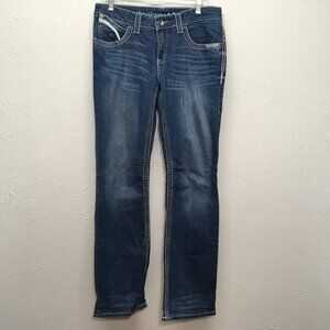 Cruel Jeans Womens 29/7 Long‎ Low Rise Dark Wash Denim Stretch Abby 32x33